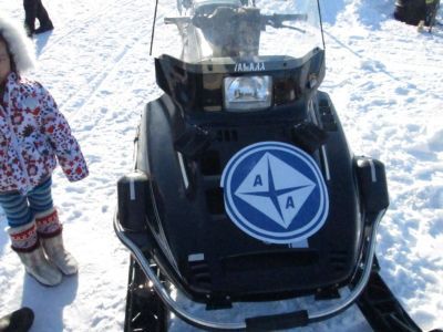 В Анабарском улусе снегоход сбил девочек на велосипедах