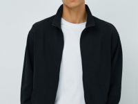 Лёгкая куртка с воротником-стойкой, Черный