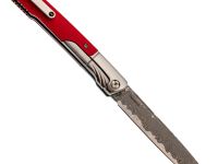 Складной нож Viking Nordway K633-3, сталь дамаск, рукоять G10, оранжевый