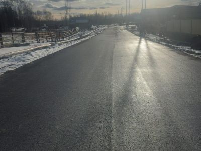 В селе Лекечен заасфальтировали улицу Центральная