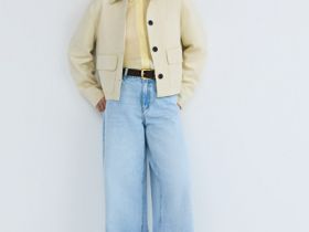 Куртка из искусственной замши, Желтый