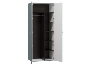 Распашной шкаф Монсон 2-90x222 Серо-зеленый
