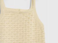 Ажурный топ для девочек, Желтый