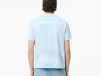 Мужская полосатая Футболка Lacoste из плотного хлопка