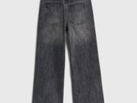 Утеплённые джинсы для девочек, Серый