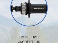 Shimano Втулка задняя Shimano Alivio, FH-M4050, 36H. 8/9ск QR, C.lock, год 2020, цвет Черный