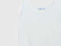 Вязаная майка с кашемиром, Белый