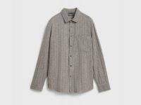 Рубашка с длинным рукавом, Коричневый