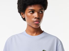 Женская футболка Lacoste свободного кроя из мягкого хлопка