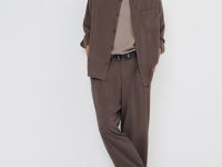 Рубашка из вискозы, Коричневый