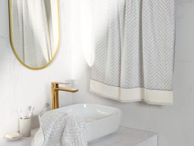 Полотенце махровое Casetta, серое