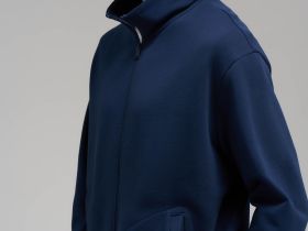 Толстовка прямого кроя из футера