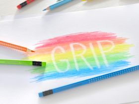 Набор карандашей цветных Faber-castell "Grip-2001" 10 цв с ластиками в картоне
