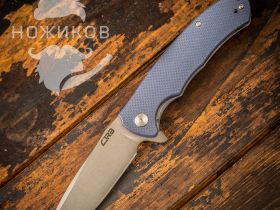 Складной нож CJRB Taiga, сталь D2, рукоять G10, Blue