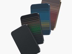 Внешний аккумулятор Keephone Brendy Slim MagSafe 5000mAh кевлар (арамид) черно-серый в полоску