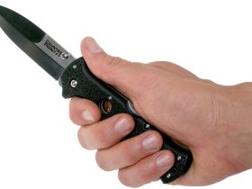 Нож складной Cold Steel Counter Point I, сталь AUS-10A, рукоять Griv-Ex, черный