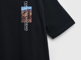 Футболка с природным термопринтом O'STIN х Экспедиция, Черный