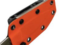 Туристический нож Kizer Evenki 1, сталь AEB-L, рукоять Orange/Green G10