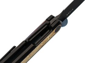 Складной нож Kizer Quoll, сталь S45VN, рукоять Titanium&Titanium Damascus