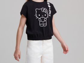 Фуфайка трикотажная для девочек (футболка)