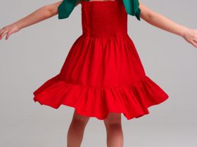 Платье текстильное для девочек