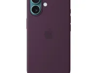 Чехол-накладка Silicone Case with MagSafe для iPhone 16 Plus (Plum)