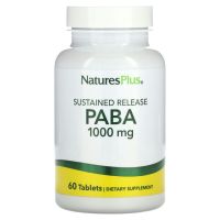 NaturesPlus, ПАБК с замедленным высвобождением, 1000 мг, 60 таблеток