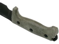 Нож с фиксированным клинком LionSteel M7B CVG, сталь Sleipner, рукоять Green canvas micarta