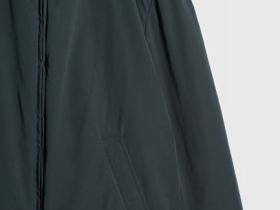 Утеплённый бомбер с воротником-стойкой, Зеленый