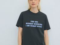 Футболка с принтом, Серый