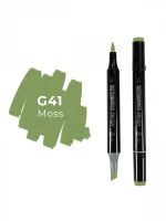 Маркер двухсторонний на спиртовой основе Sketchmarker Brush Цвет Мох