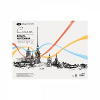 Альбом для рисования на спирали "Сонет" Белая 35х49 см 24 л 200 г
