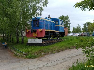 Тепловоз ТГМ 1-№777-первый тепловоз, обслуживающий Ижевское отделение промышленного ж/д транспорта