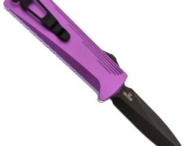 Автоматический нож Daggerr Кощей Purple, сталь D2, рукоять алюминий