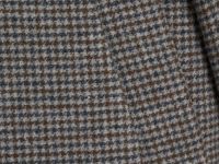 Однобортное пальто в клетку, Коричневый