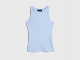 Майка в рубчик, Голубой