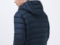 Базовая ультралёгкая куртка с капюшоном, Синий