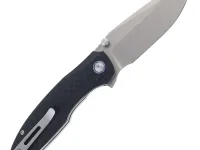 Складной нож Remette Cool Whale sandblast , сталь 14C28N, рукоять G10, черный