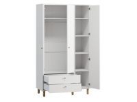 Распашной шкаф Лэтти 3-105x190 Белый