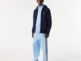 Мужская флисовая толстовка Lacoste на молнии