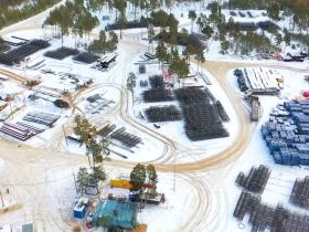 Завершено устройство свайного основания первой правобережной опоры Ленского моста