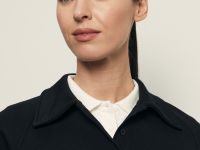 Толстовка из хлопка с отложным воротником