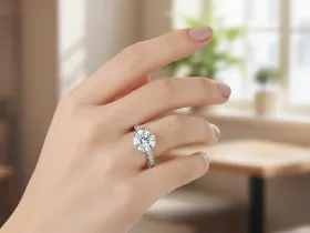 Кольцо из белого золота э4712кц11231152