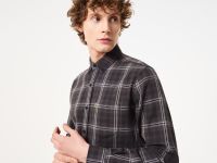 Мужская хлопковая рубашка Lacoste в клетку