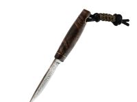 Нож Волчий Век Слоненок Custom, сталь PGK, рукоять стаб.кап ореха