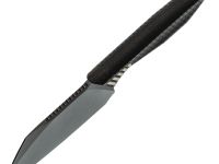 Фиксированный нож Morpheus Tezis, сталь VG-10, рукоять ТПЭ, черный