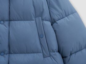 Полупальто утепленное с воротником-стойкой