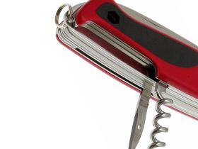 Нож перочинный Victorinox RangerGrip 174 Handyman, сталь X55CrMo14, рукоять термоэластопласт, красно-чёрный