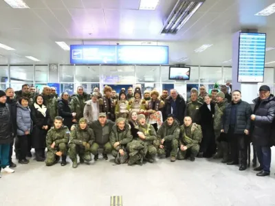 В Якутске встретили 25 бойцов специальной военной операции