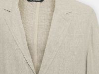 Однобортный пиджак с добавлением льна